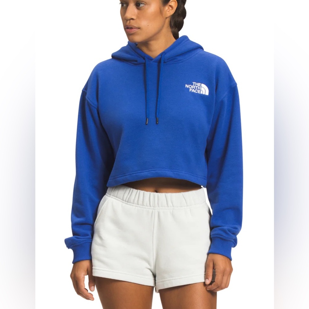 The North Face Blue Cropped Hoodie